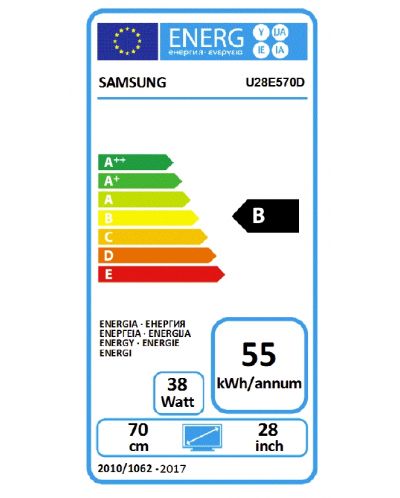 Samsung U28E570DS, 28" LED, UHD 3840 x 2160, 370 cd/m2, Mega DCR - 7