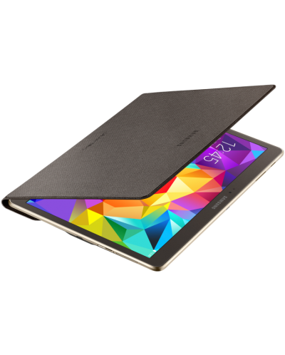 Samsung GALAXY Tab S 10.5" 4G/LTE - бял + калъф Simple Cover Titanium Bronze - 10