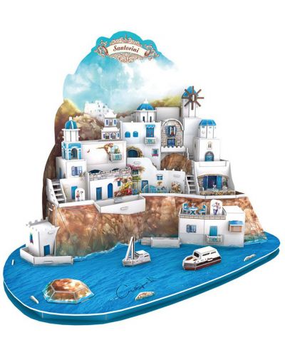 3D Пъзел Cubic Fun от 129 части - Santorini Island