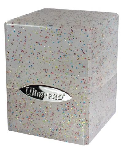 Кутия за карти Ultra Pro Satin Cube - Glitter Crystal (100+ бр.) - 1