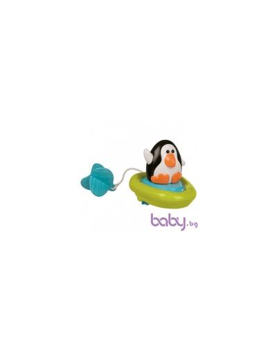 Играчка за бутане и дърпане Sassy - Лодка, Пингвин