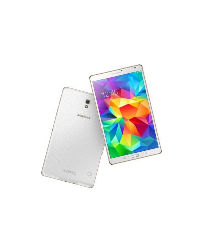 Samsung GALAXY Tab S 8.4" 4G/LTE - бял + калъф Simple Cover Titanium Bronze - 16