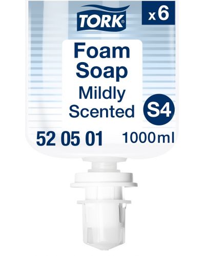 Сапун на пяна Tork - Mild Foam Soap S4, 6 х 1 L - 1