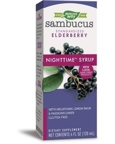 Sambucus NightTime Сироп, 120 ml, Nature’s Way - 1