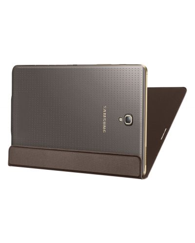 Samsung GALAXY Tab S 8.4" 4G/LTE - бял + калъф Simple Cover Titanium Bronze - 21