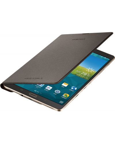 Samsung GALAXY Tab S 8.4" 4G/LTE - бял + калъф Simple Cover Titanium Bronze - 27