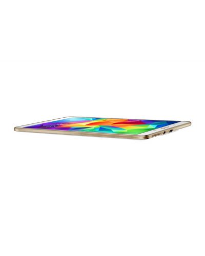 Samsung GALAXY Tab S 8.4" 4G/LTE - бял + калъф Simple Cover Titanium Bronze - 26