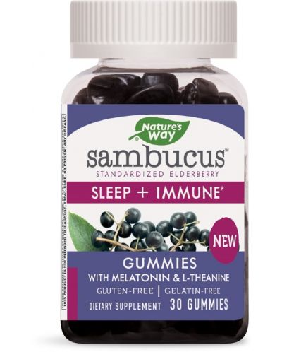 Sambucus Sleep + Immune, 30 таблетки, Nature’s Way - 1