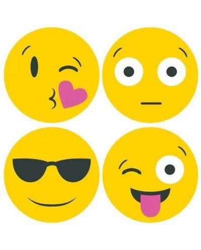Самозалепващи листчета Post-it - Emojis, 4 дизайна на емотикони, 60 листа - 2