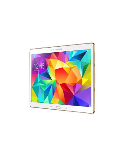 Samsung GALAXY Tab S 10.5" 4G/LTE - бял + калъф Simple Cover Titanium Bronze - 17