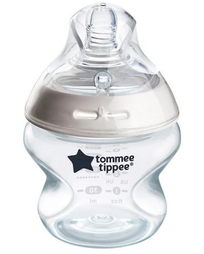 Самостерилизиращо се бебешко шише Tommee Tippee Natural Start - 0 м+, 150 ml
