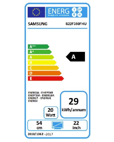 Samsung 22F350FHUX, 21.5" LED TN, 5ms, 1920x1080, 200cd/m2, HDMI, D-SUB, Mega DCR, 170°/160°, Black High glossy - 6