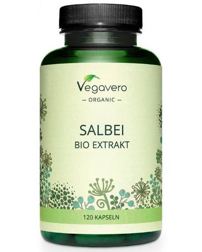 Salbei Bio Extrakt, 120 капсули, Vegavero - 1