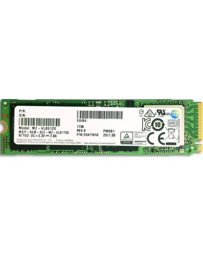 SSD памет Samsung - PM981, 1TB, M.2, PCIe - 1