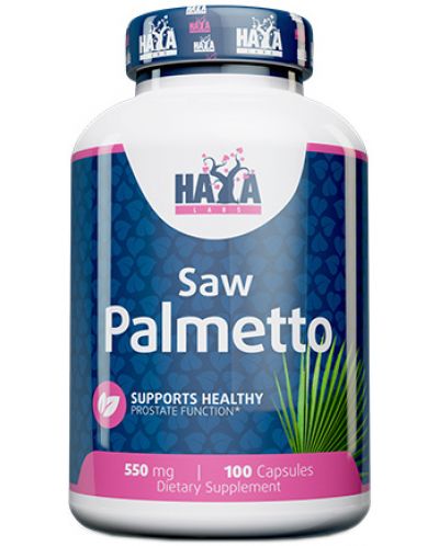 Saw Palmetto, 550 mg, 100 капсули, Haya Labs - 1
