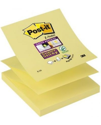 Самозалепващи листчета Post-it - Super Sticky, 90 листа - 1