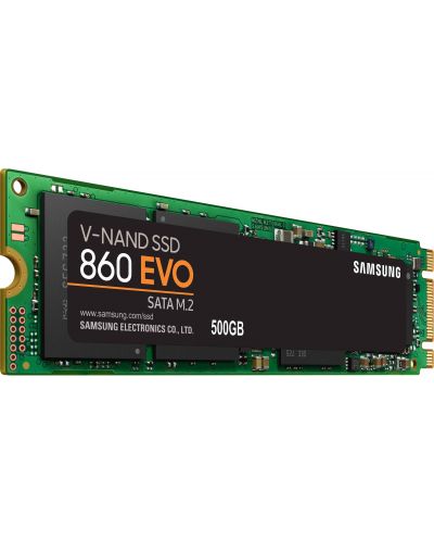 SSD памет Samsung - 860 EVO, 500GB, M.2, SATA III - 1