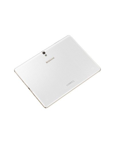 Samsung GALAXY Tab S 10.5" 4G/LTE - бял + калъф Simple Cover Titanium Bronze - 24