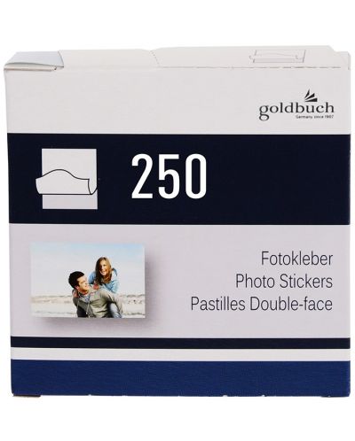 Самозалепващи лепенки за снимки Goldbuch - 250 броя, 7 x 7 cm - 1