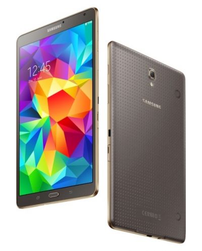Samsung GALAXY Tab S 8.4" 4G/LTE - Titanium Bronze + калъф Simple Cover Titanium Bronze - 1