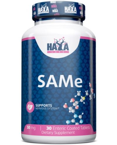 SAMe, 50 mg, 30 таблетки, Haya Labs - 1
