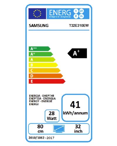 Samsung T32E310, 32" LED FULL HD, VA, 8 ms, 3000:1, 250 cd, 1920x1080, HDMI, PIP, USB, TV Tuner, Black - 5