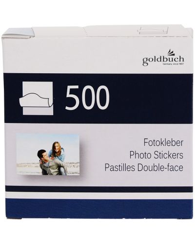 Самозалепващи лепенки за снимки Goldbuch - 500 броя, 9 x 9 cm - 1