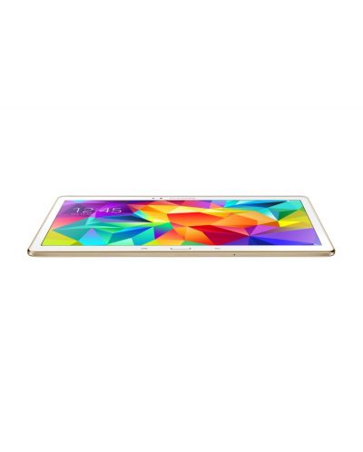 Samsung GALAXY Tab S 10.5" 4G/LTE - бял + калъф Simple Cover Titanium Bronze - 18