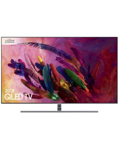 Смарт телевизор Samsung QE65Q7FNA - 65", QLED, 4K, сребрист - 2