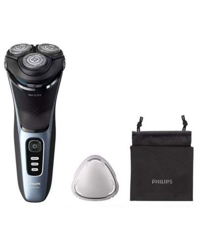 Самобръсначка Philips - S3243/12, 3 глави, синя - 2