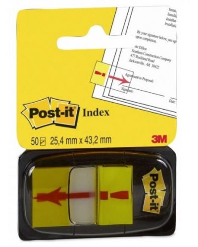 Самозалепващи индекси Post-it - Удивителна, 2.5 х 4.3 cm, 50 броя - 1