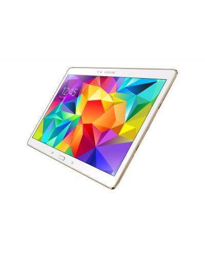 Samsung GALAXY Tab S 10.5" 4G/LTE - бял + калъф Simple Cover Titanium Bronze - 11