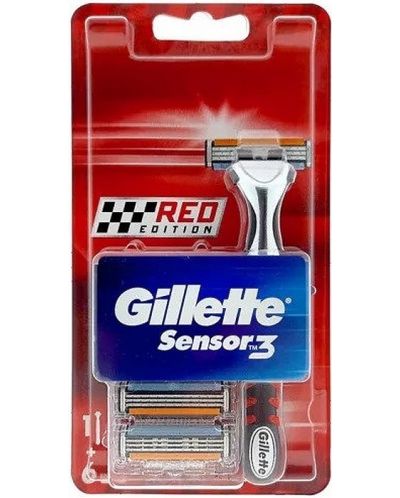 Gillette Sensor 3 Самобръсначка Red, с 6 сменяеми ножчета - 1