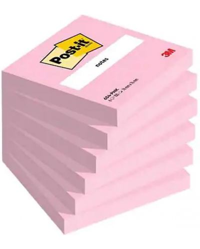 Самозалeпващи листчета Post-it - 6 броя х 100 листа, розови - 1