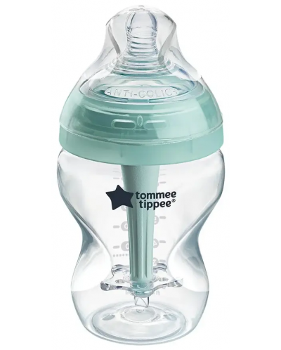 Самостерилизиращо се бебешко шише Tommee Tippee Advanced Anti-Colic+ - 0 м+, 260 ml