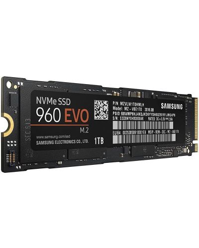 Твърд диск Samsung SSD 960 EVO M2 PCIe 1TB - 2