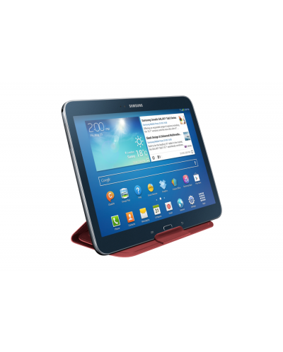 Samsung GALAXY Tab Pro 10.1" 3G - бял + червен калъф-стойка - 17