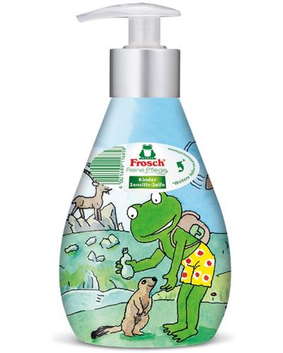 Сапун за деца с помпа Frosch, 300 ml , асортимент - 1