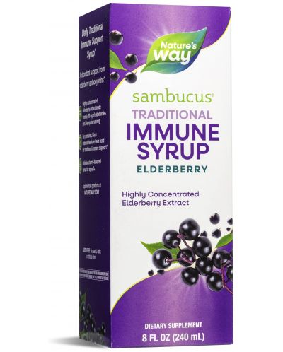 Sambucus Traditional Immune Сироп с черен бъз, 240 ml, Nature's Way - 1