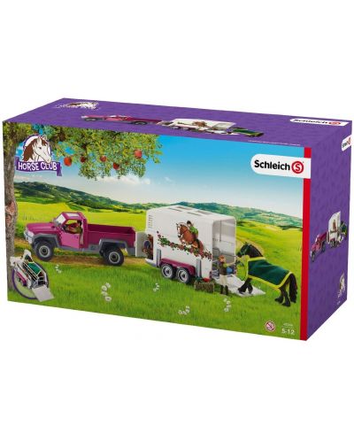 Комплект фигурки Schleich Farm Life - Пикап с фургон за коне