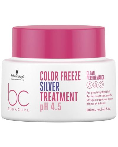 Schwarzkopf Professional BC Color Freeze pH 4.5 Сребърна маска, 200 ml - 1