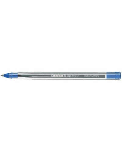 Химикалка Schneider Tops 505 M, синя, 4 бр. блистер - 2