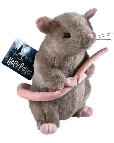 Плюшена фигура Noble Collection Movies: Harry Potter - Scabbers, 23 cm - 1