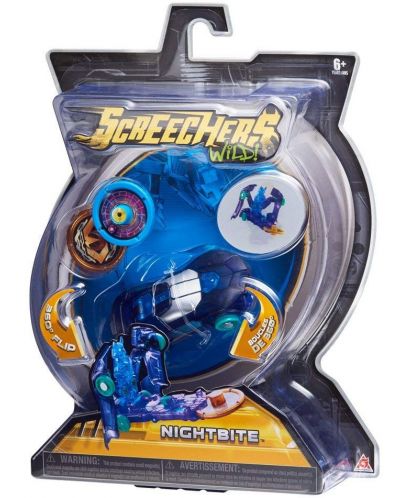 Трансформиращ се автомобил Screechers Wild - Базов, с 2 диска