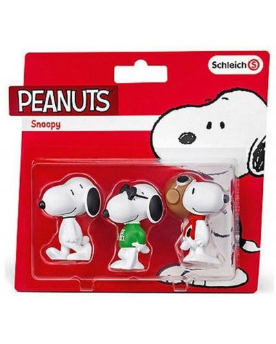 Комплект фигурки Schleich The Peanuts - Snoopy, 3 броя - 1