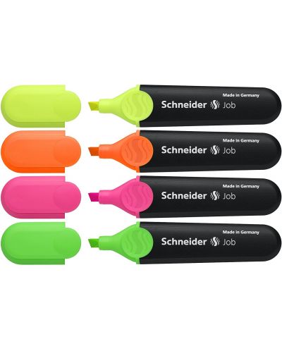 Комплект от 4 цвята текст маркери Schneider Job - 3