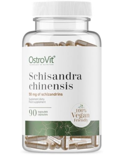 Schisandra chinensis, 90 капсули, OstroVit - 1
