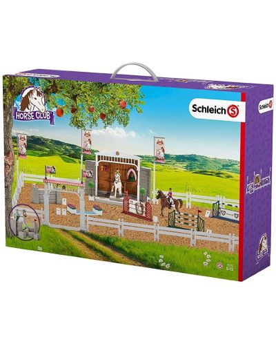 Комплект фигурки Schleich Farm Life, малъко конно състезание с аксесоари
