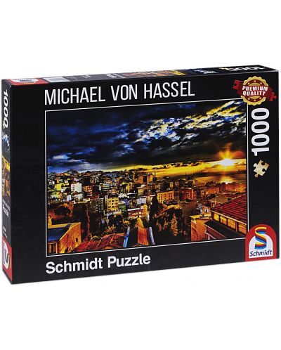 Пъзел Schmidt от 1000 части - Крайморски град, Михаел фон Хасел - 1
