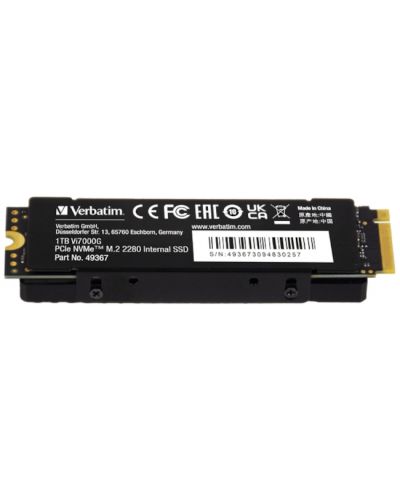 SDD памет Verbatim - Vi7000G, 1TB, M.2, PCIe - 3